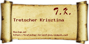 Tretscher Krisztina névjegykártya